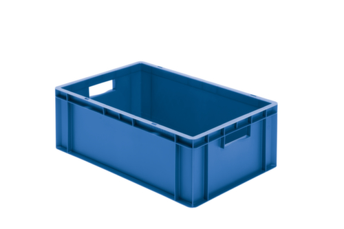 Euronorm-Stapelbehälter Wände + Boden geschlossen, blau, Inhalt 40 l