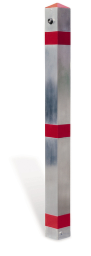 Sperrpfosten mit spitzem Kopf, Höhe 900 mm, zum Einstecken mit Bodenhülse