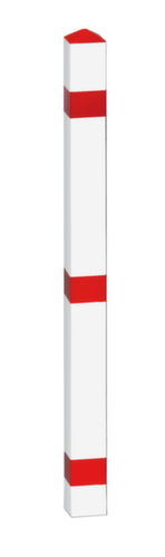 Sperrpfosten mit spitzem Kopf, Höhe 900 mm, zum Einstecken mit Bodenhülse