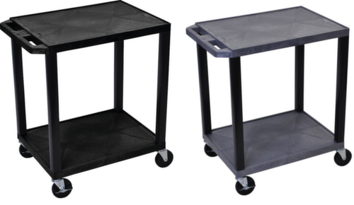 Kunststoff-Etagenwagen 610x460 mm, Traglast 150 kg, 2 Etagen