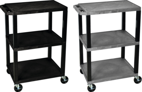 Kunststoff-Etagenwagen 610x460 mm, Traglast 150 kg, 3 Etagen