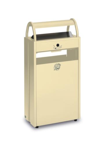 VAR Kombiascher mit 2 Einwurföffnungen, elfenbein