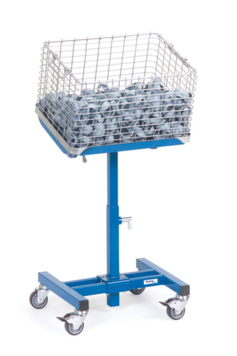 fetra Höhenverstellbarer Materialständer, Traglast 150 kg, Höhe 505 - 775 mm