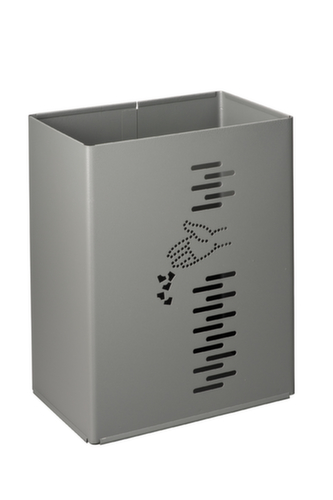 Papierkorb Pivo mit Lochmuster, 24 l, mangangrau