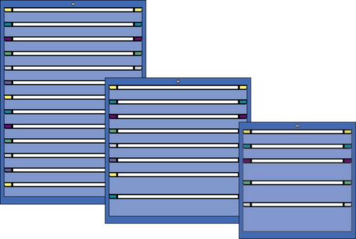 Thurmetall Schubladenschrank mit Tiefe 695 mm