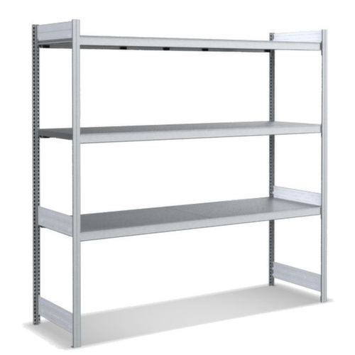 Weitspannregal mit Stahlböden