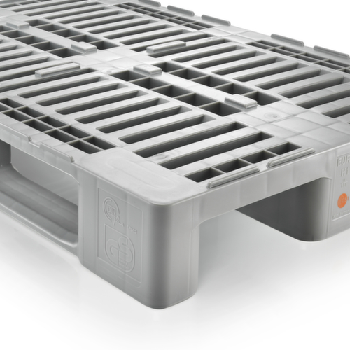 Hygienepalette EURO H1 mit Rand, Hochdruck-Polyethylen, Länge x Breite 1200 x 800 mm