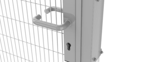 TROAX Schiebetür für Maschinen-Schutzgitter, Höhe x Breite 1400 x 1000 mm