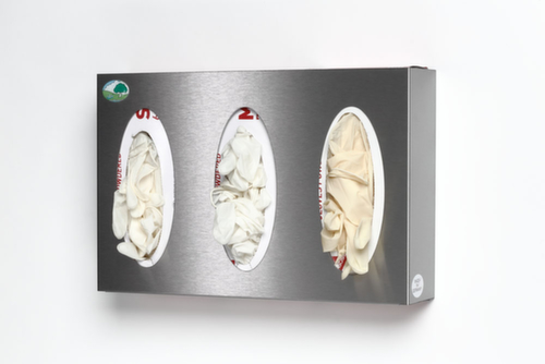 Spender für Handschuhe mit 3 Fächern