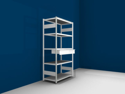 hofe Schublade für Steckregal, Höhe x Tiefe 150 x 438 mm