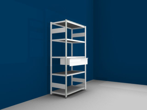 hofe Schublade für Steckregal, Höhe x Tiefe 200 x 438 mm