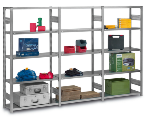 hofe Traversenregal in Standard Bauart, Höhe x Breite x Tiefe 2000 x 1060 x 435 mm, 5 Böden