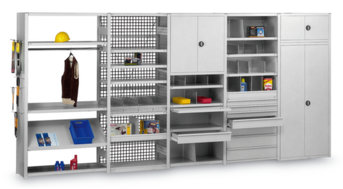 hofe Traversenregal in Standard Bauart, Höhe x Breite x Tiefe 2000 x 1060 x 435 mm, 5 Böden