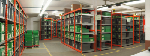 hofe Steckregal, Höhe x Breite x Tiefe 3000 x 1325 x 800 mm, 7 Böden