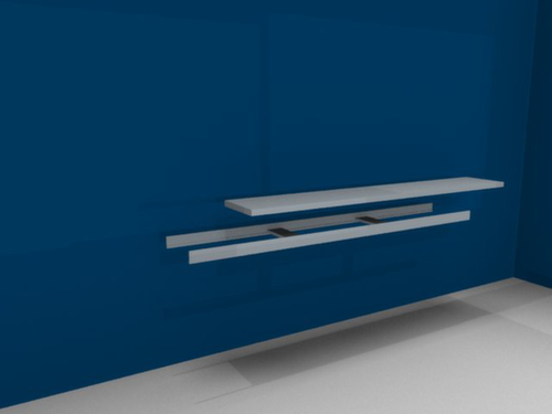 hofe Fachboden für Weitspannregal, Breite x Tiefe 2500 x 500 mm