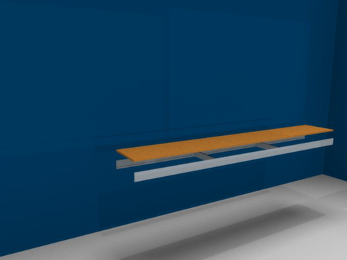 hofe Holzboden für Weitspannregal, Breite x Tiefe 2500 x 400 mm