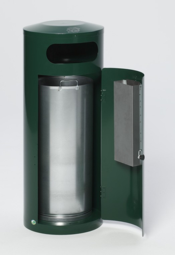 VAR Runder Kombiascher KS 70, RAL6005 Moosgrün