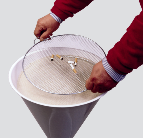 VAR Standascher in Eieruhrform, silber