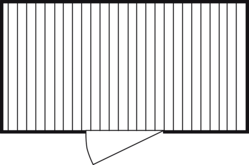 Säbu Verzinkter Materialcontainer FLADAFI® mit Flügeltür