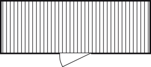 Säbu Verzinkter Materialcontainer FLADAFI® mit Flügeltür