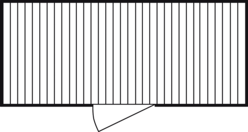 Säbu Verzinkter Materialcontainer FLADAFI® mit Flügeltür