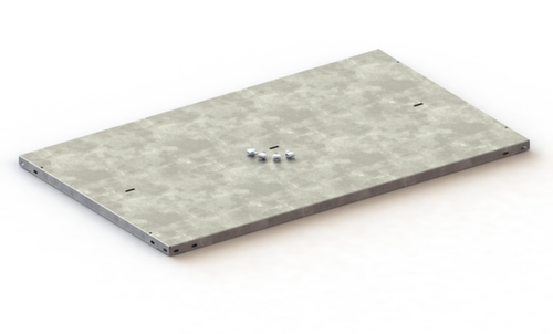 META Fachboden mit Längskanal, Breite x Tiefe 1000 x 600 mm