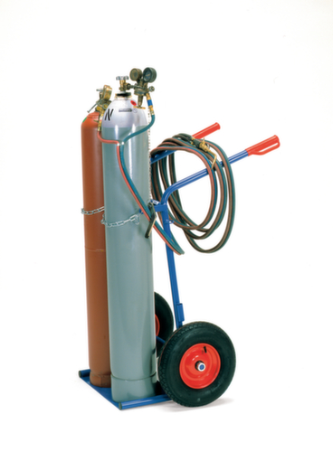 fetra Flaschenkarre, für 2x40/50 l Flasche, Luft-Bereifung