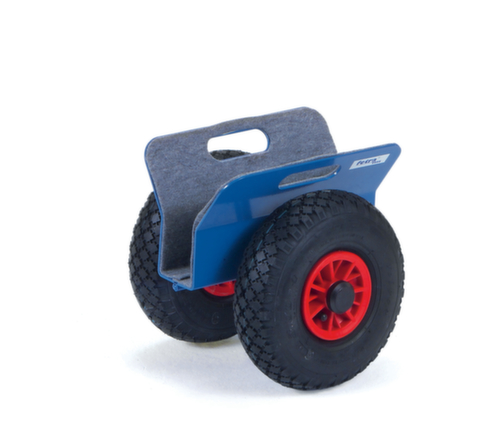 fetra Plattenroller mit Filzbelag, Traglast 250 kg, Luft-Bereifung