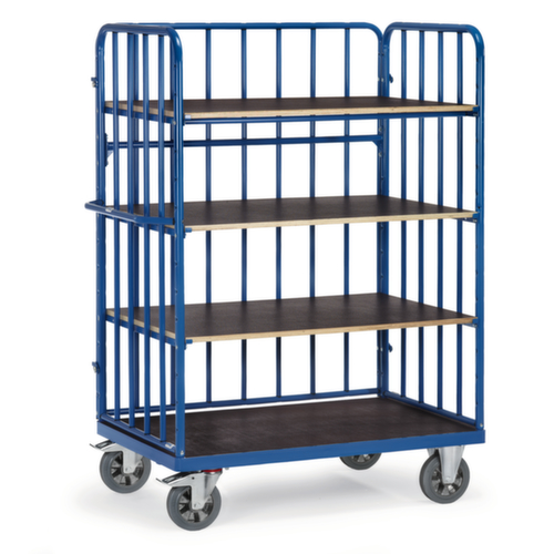 fetra Etagenwagen SUPER-MULTIVARIO mit 3 Stahlrohrwänden