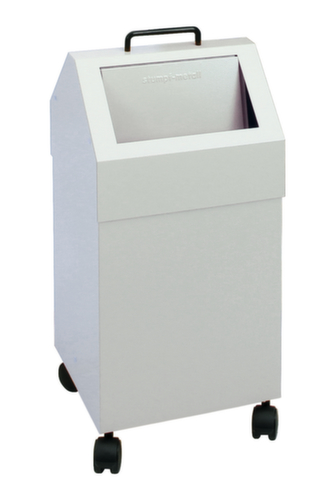 stumpf Feuerhemmender Wertstoffbehälter, 45 l, RAL7035 Lichtgrau, Deckel RAL7035 Lichtgrau