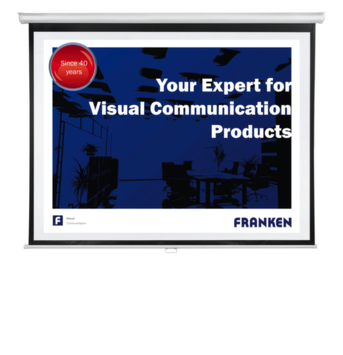 Franken Rolloleinwand mit manueller Bedienung