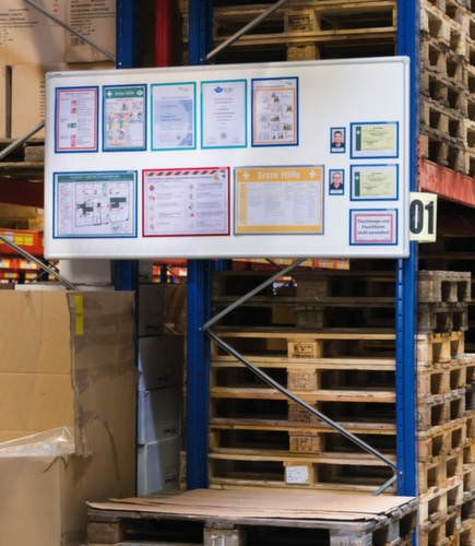 Franken Whiteboard für Wandschienen-System, Höhe x Breite 1000 x 2000 mm