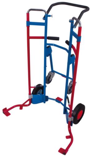VARIOfit Reifenkarre mit Teleskopauszug, RAL5010 Enzianblau, Vollgummi-Bereifung