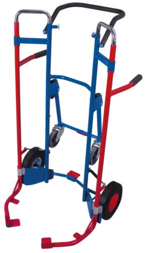 VARIOfit Reifenkarre mit Teleskopauszug, RAL5010 Enzianblau, Vollgummi-Bereifung