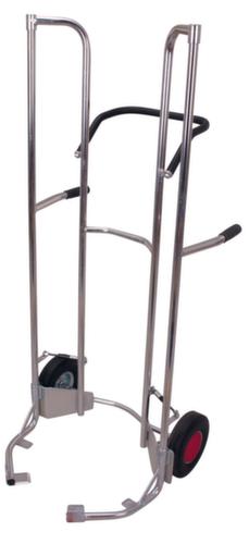 VARIOfit Hohe Reifenkarre, mit korrosionsschützender Zinkbeschichtung, Vollgummi-Bereifung