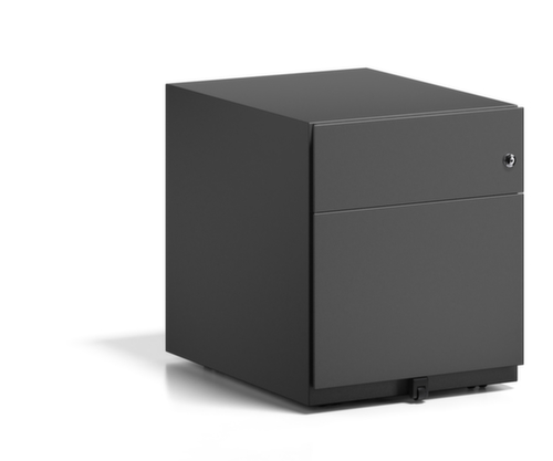 Bisley Rollcontainer Note mit HR-Auszug, 1 Schublade(n), schwarz/schwarz