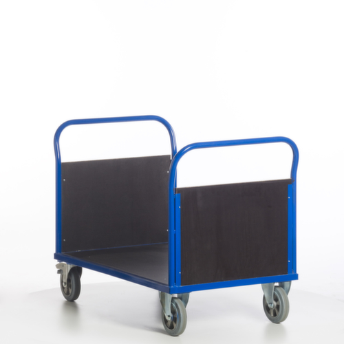 Rollcart Doppelstirnwandwagen mit rutschsicherer Ladefläche, Traglast 1200 kg, Ladefläche 1200 x 800 mm