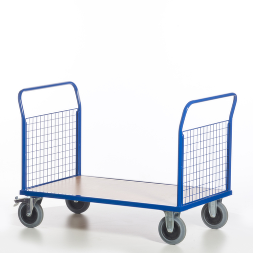 Rollcart Gitter-Doppelstirnwandwagen, Traglast 500 kg, Ladefläche 1200 x 800 mm