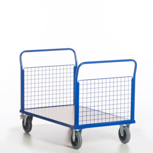 Rollcart Gitter-Doppelstirnwandwagen, Traglast 500 kg, Ladefläche 1200 x 800 mm