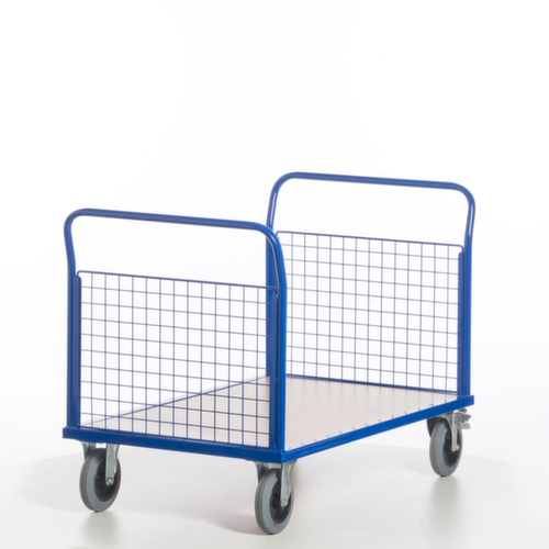 Rollcart Gitter-Doppelstirnwandwagen, Traglast 500 kg, Ladefläche 1200 x 800 mm