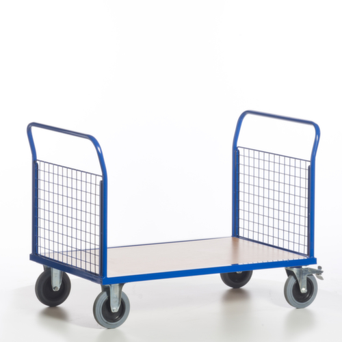 Rollcart Gitter-Doppelstirnwandwagen, Traglast 500 kg, Ladefläche 1200 x 800 mm