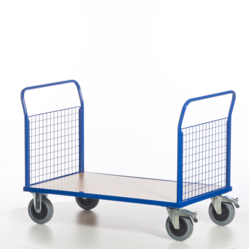 Rollcart Gitter-Doppelstirnwandwagen, Traglast 500 kg, Ladefläche 1200 x 800 mm