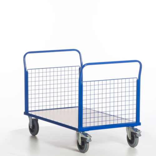 Rollcart Gitter-Doppelstirnwandwagen, Traglast 500 kg, Ladefläche 1200 x 800 mm