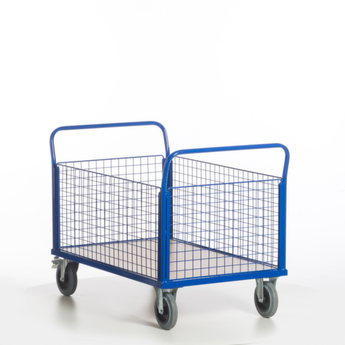 Rollcart Gitter-Vierwandwagen, Traglast 500 kg, Ladefläche 1200 x 770 mm