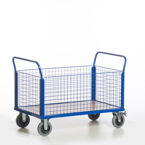Rollcart Gitter-Vierwandwagen, Traglast 500 kg, Ladefläche 1200 x 770 mm