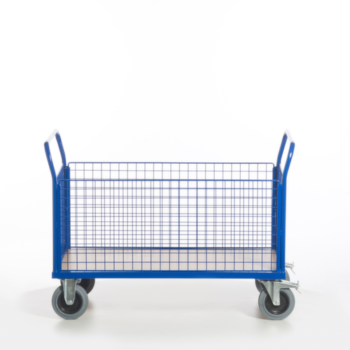 Rollcart Gitter-Vierwandwagen, Traglast 500 kg, Ladefläche 1200 x 770 mm