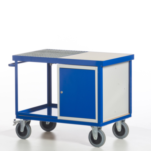 Rollcart Umwelt-Werkstattwagen mit öldichter Wanne und Gitterrost, Traglast 600 kg, Ladefläche 1150 x 700 mm