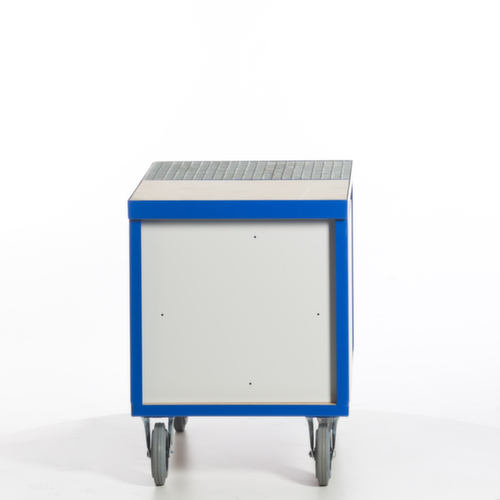 Rollcart Umwelt-Werkstattwagen mit öldichter Wanne und Gitterrost, Traglast 600 kg, Ladefläche 1150 x 700 mm