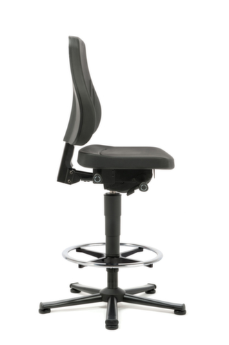 bimos Arbeitsdrehstuhl All-In-One Trend 3, Sitz PU-Schaum schwarz, mit Gleitern