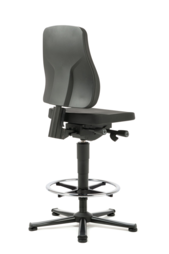 bimos Arbeitsdrehstuhl All-In-One Trend 3, Sitz PU-Schaum schwarz, mit Gleitern